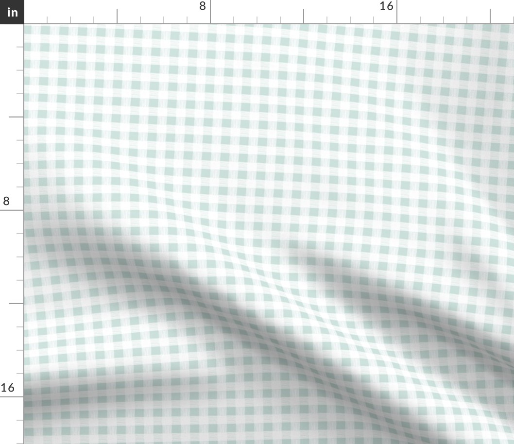 gingham - pale blue