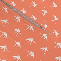 Origami Cranes: Coral