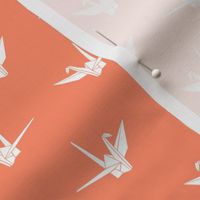 Origami Cranes: Coral