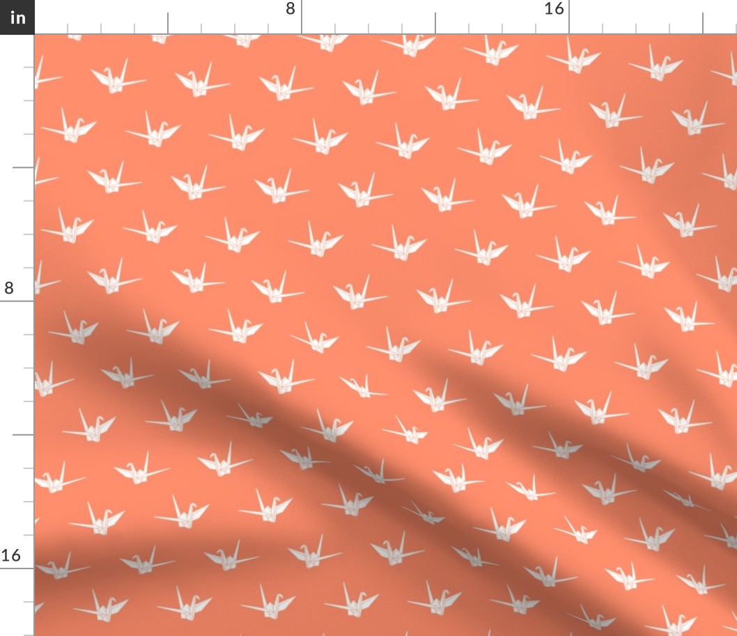 Origami Cranes: Coral