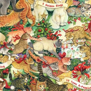Cats of Christmas ©Peggy Toole 1998