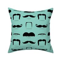 mustache gallery- blue