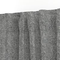 Herringbone Tweed in Black and White