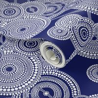 Dreamtime - White on Navy