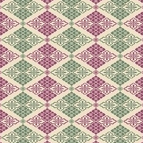 deco rectangles in mauve