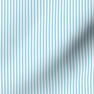 narrow stripes in blue and white