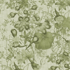 Gracious Abundance ~ Green Linen Luxe 