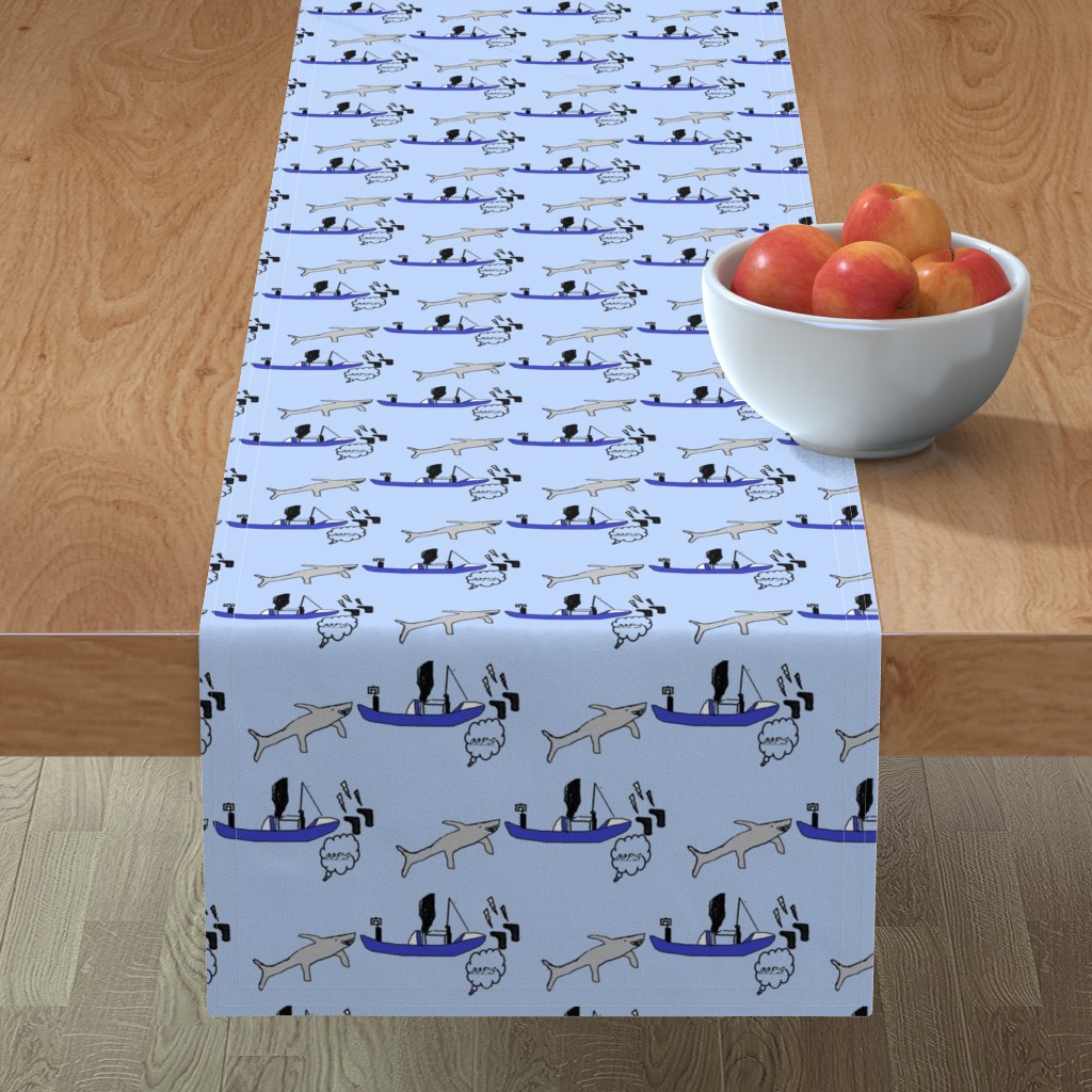 Minorca Table Runner featuring Kayakin OOPS by kittykittypurrs