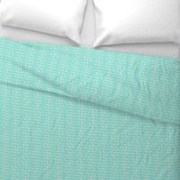 White On Turquoise Butterprint Design