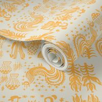 Orange Butterprint Design