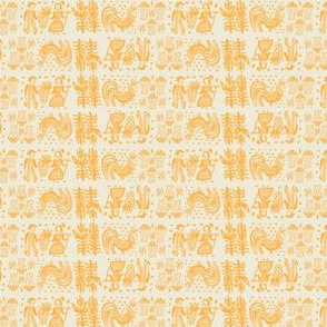 Orange Butterprint Design