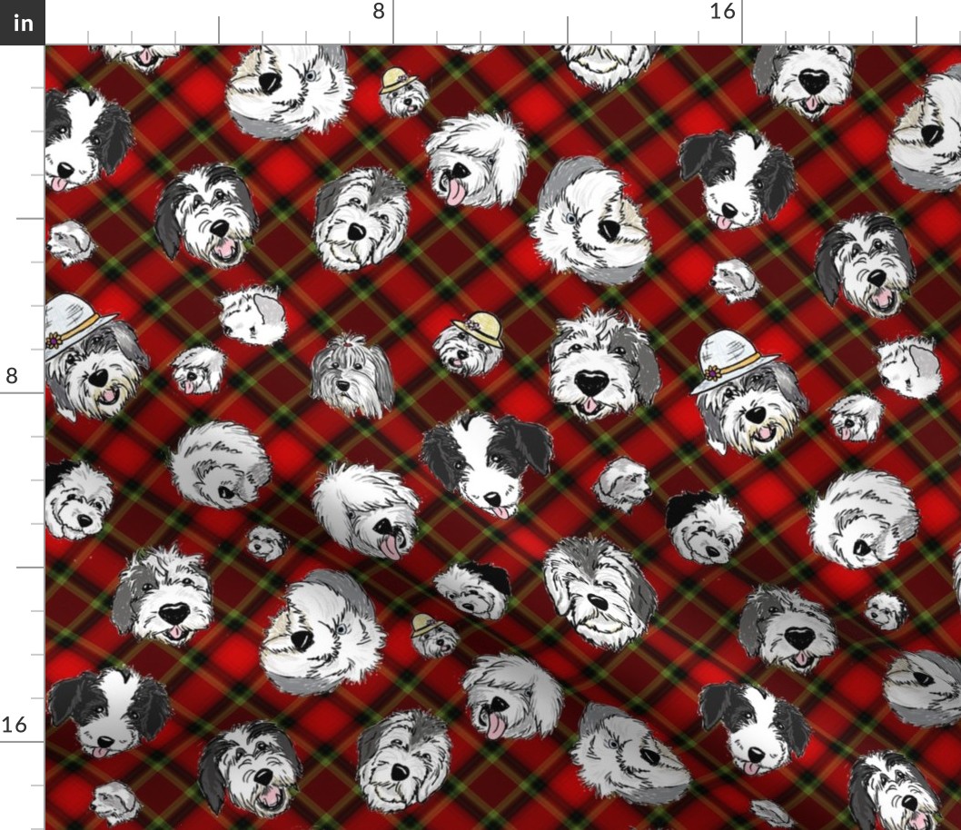 OES Faces Red Plaid