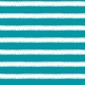 Teal and White Adventure Stripe