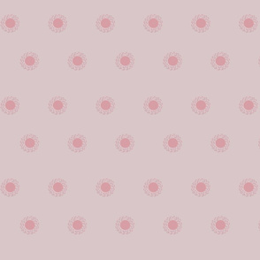 Pastel Dandelion dots in pink
