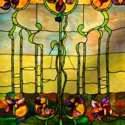 Stained glass flowers