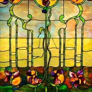 Stained glass flowers