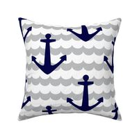 Nautical - Anchor Navy