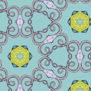 delicate octopus kaleidoscope lattice