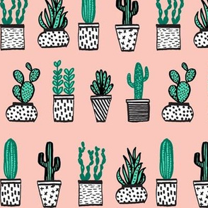 cactus // potted plants plants houseplants plant terrariums succulents illustration
