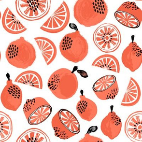 Summer Citrus - Orange/Red by Andrea Lauren