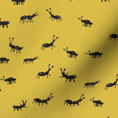 Ants - Mustard by Andrea Lauren