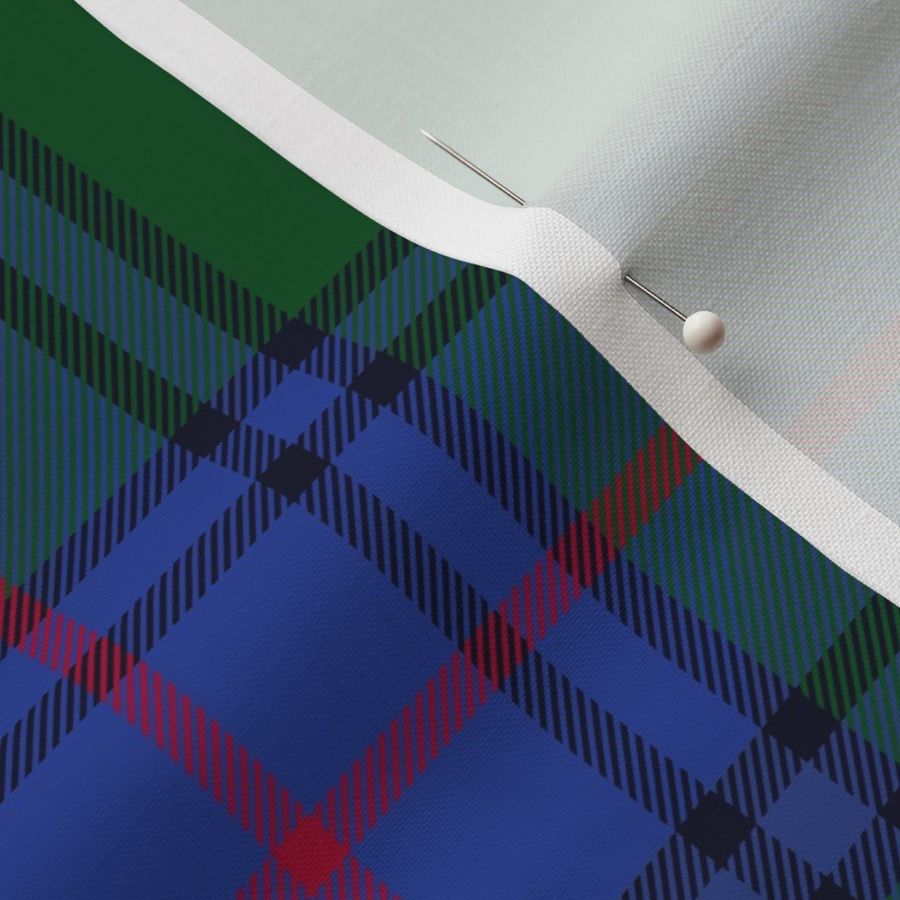 Shaw 1845 tartan, 6" bright modern colors