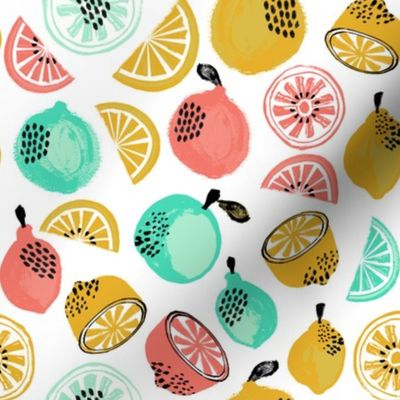 Summer Citrus - Yellow, Red, Mint by Andrea Lauren