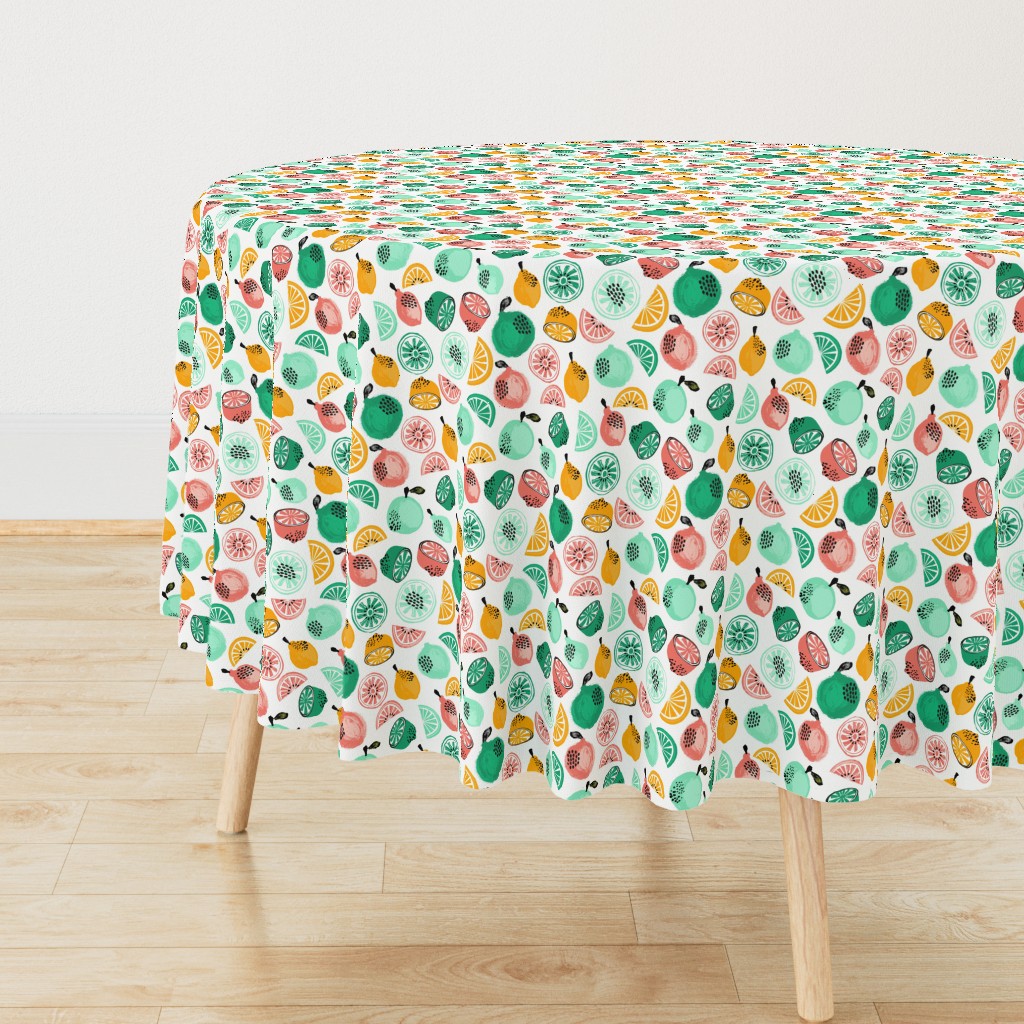 Summer Citrus - Mint, Green, Yellow by Andrea Lauren