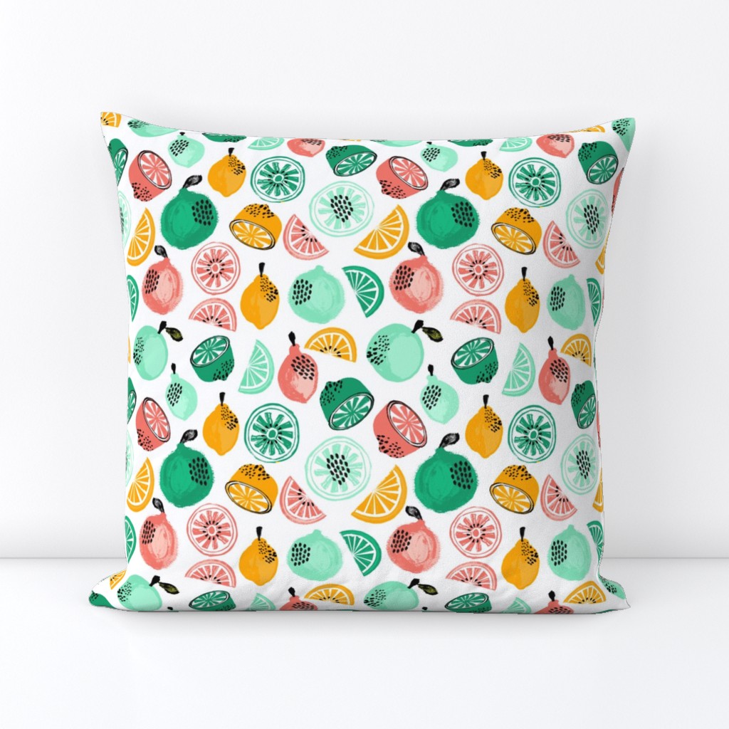 Summer Citrus - Mint, Green, Yellow by Andrea Lauren