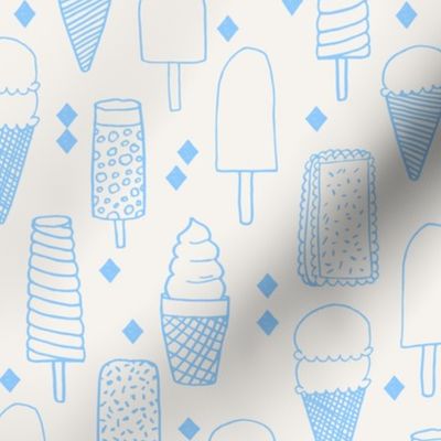 ice cream cone // ice creams pastel ice cream  pastel sweets summer tropical fabric print