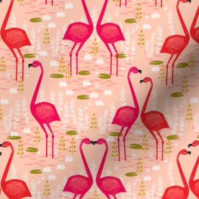 Flamingo - Pastel Pink by Andrea Lauren