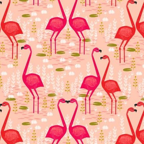 Flamingo - Pastel Pink by Andrea Lauren