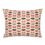 moths // pastel mint insect butterflies spring garden print