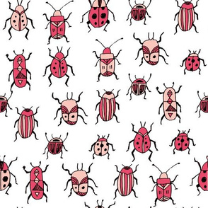 Beetles - Pink by Andrea Lauren