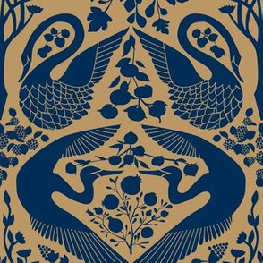 The Garden of Earthly Delights - Indigo/Gold