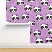 Panda with Bow - Wisteria (Small Version) by Andrea Lauren