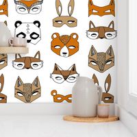 fox mask // owl mask animal masks panda cute animals