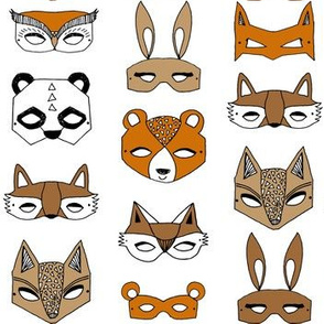 fox mask // owl mask animal masks panda cute animals