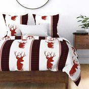 Stag Buffalo Plaid Pillow - Right