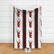 Stag Buffalo Plaid Pillow - Right
