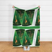 Vintage Green Envy Giraffe Circle Skirt Kit