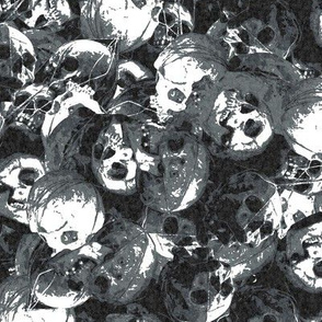 Regular pile of skulls halloween