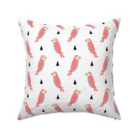 parrot - pink kids minimal cute triangle hipster baby design