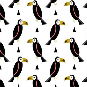 toucan bird print fabric textile design