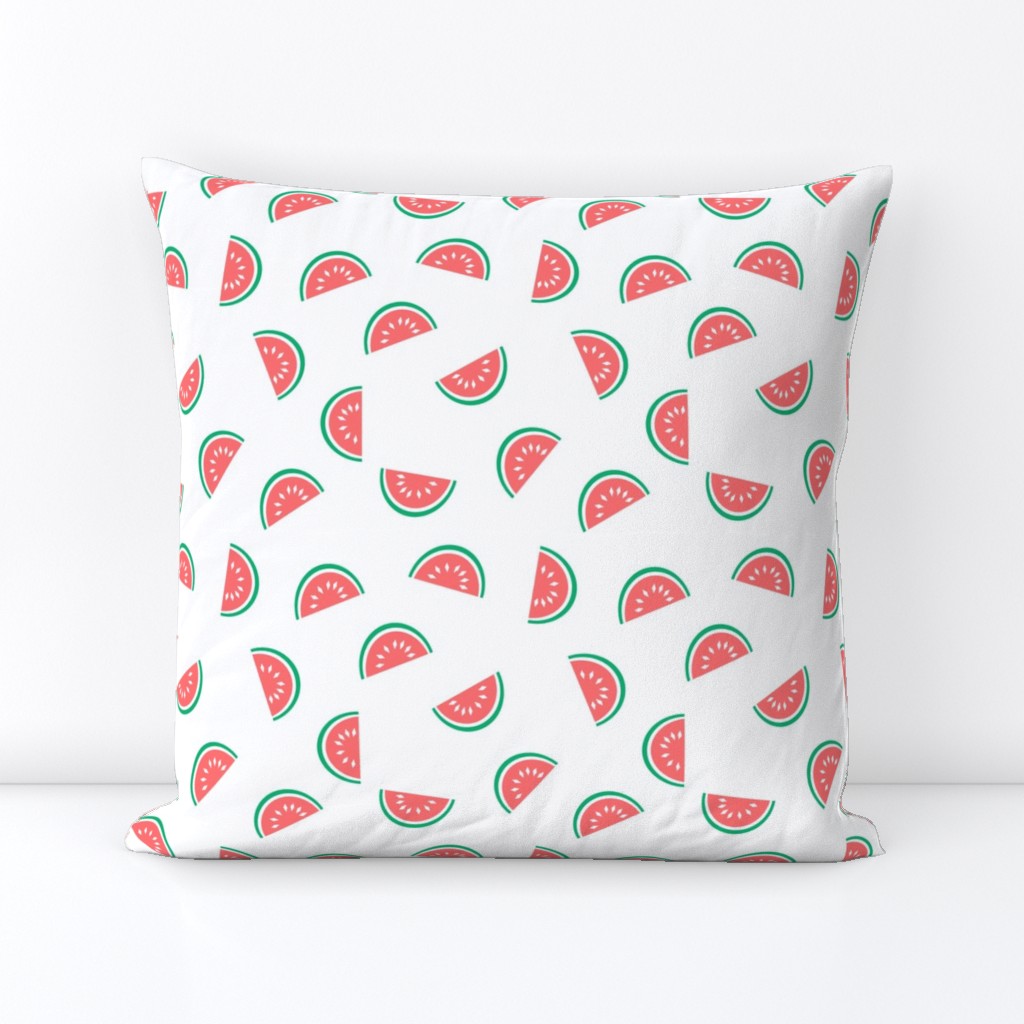watermelon summer fruit design with white background