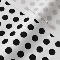 Trés Chic Black & White Small Polka Dots