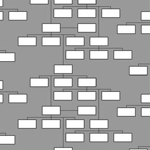blank org chart - greyscale