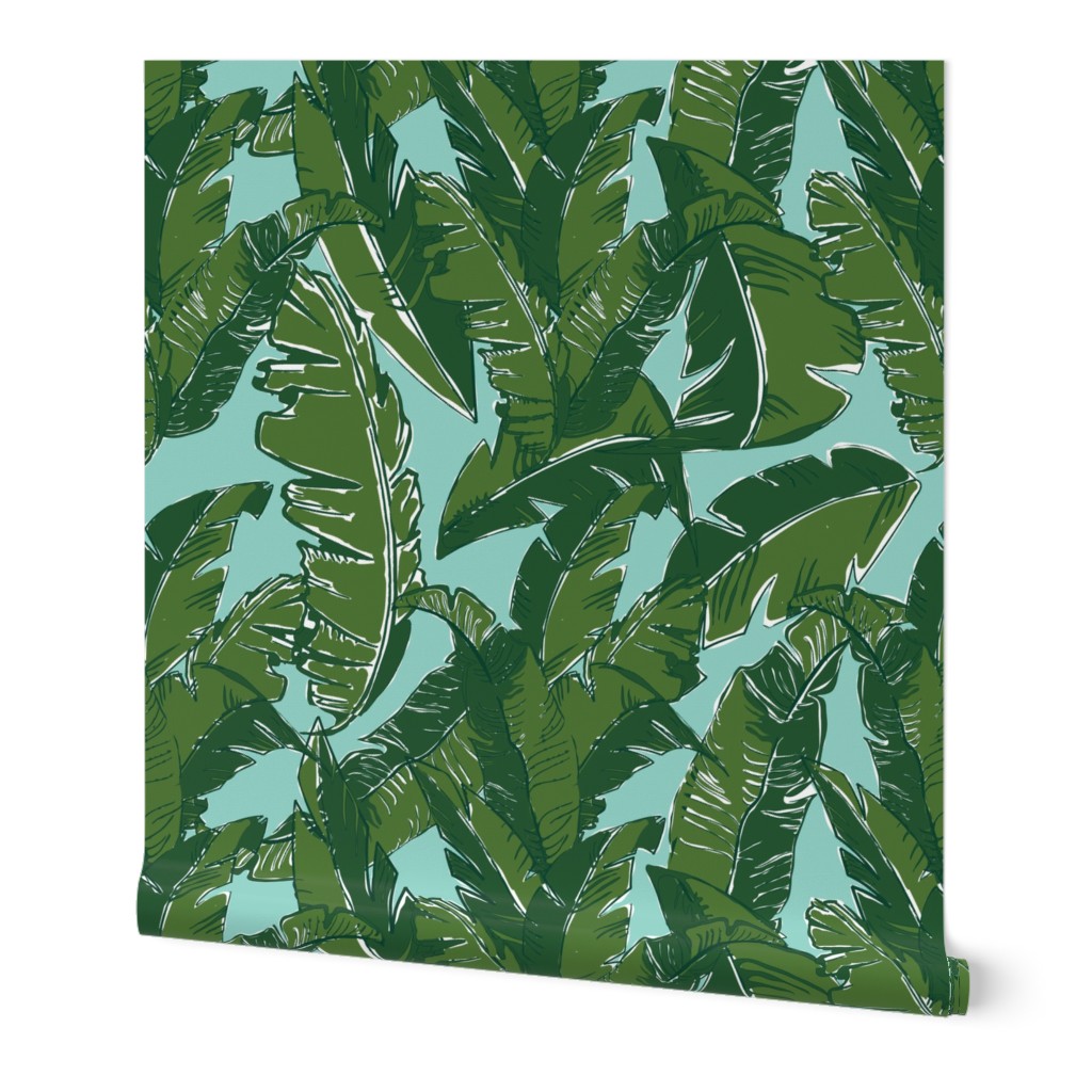 Leaves Bananique in Aqua Sea