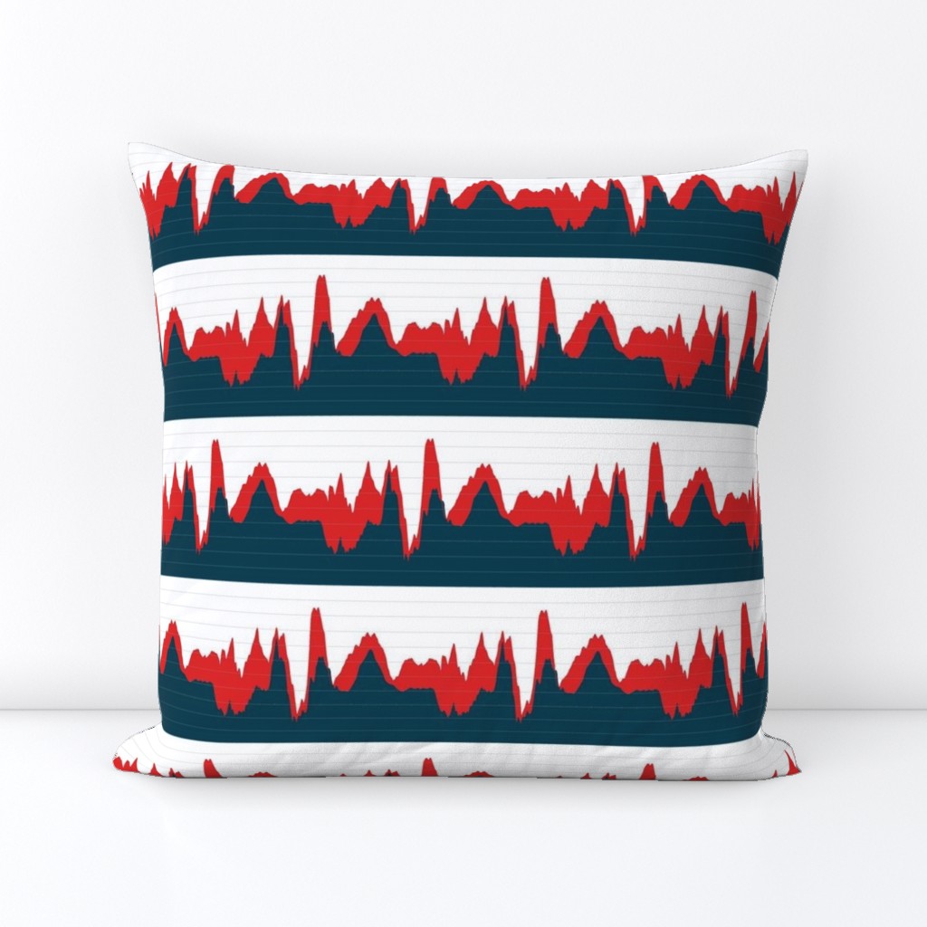 economic growth chart - red and navy on white