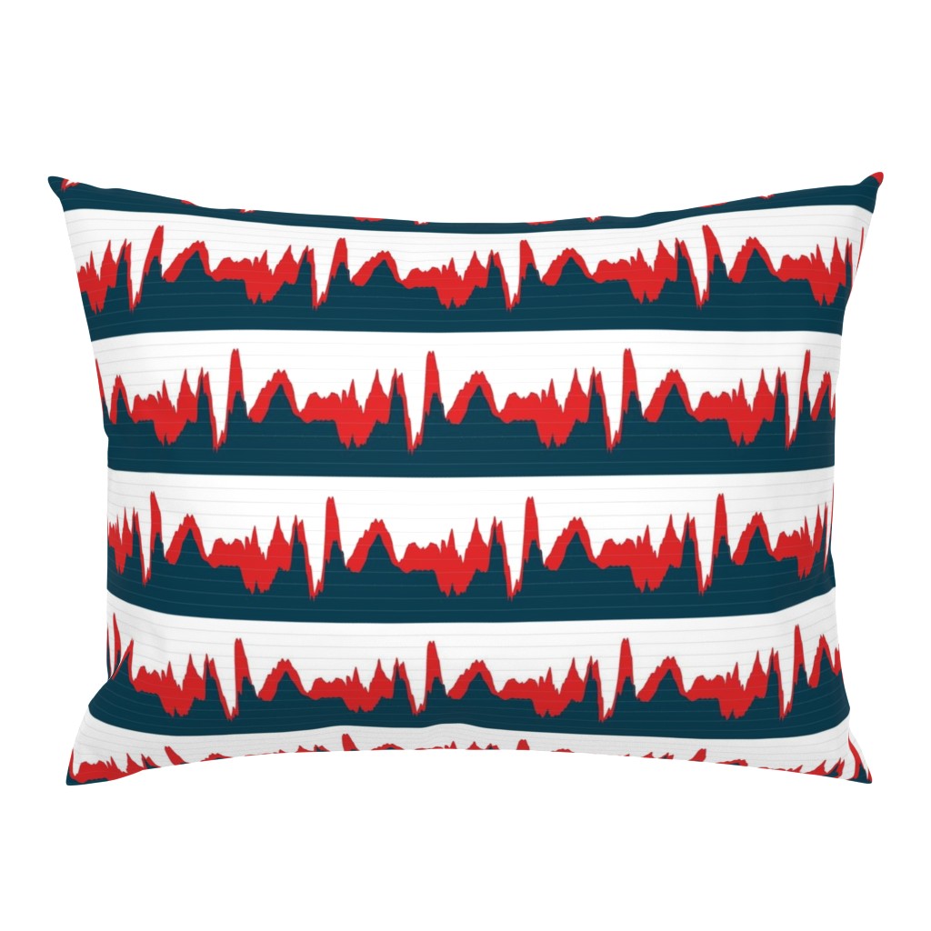 economic growth chart - red and navy on white